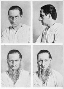 Cavendish Morton as Shylock - make-up progression