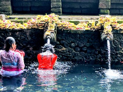 Water temple tampaksiring bali photo