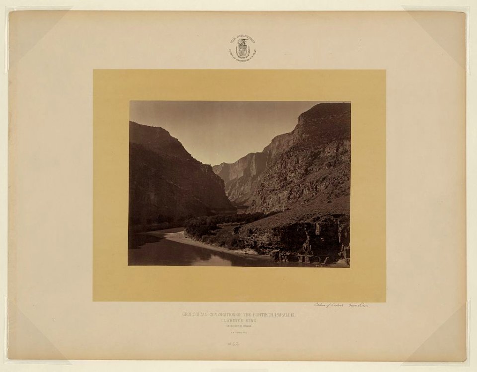 Cañon of Lodore, Green River - T. H. O'Sullivan, phot. LCCN2006683857