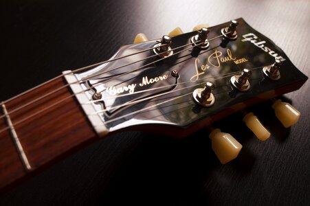 Musical instrument headstock photo