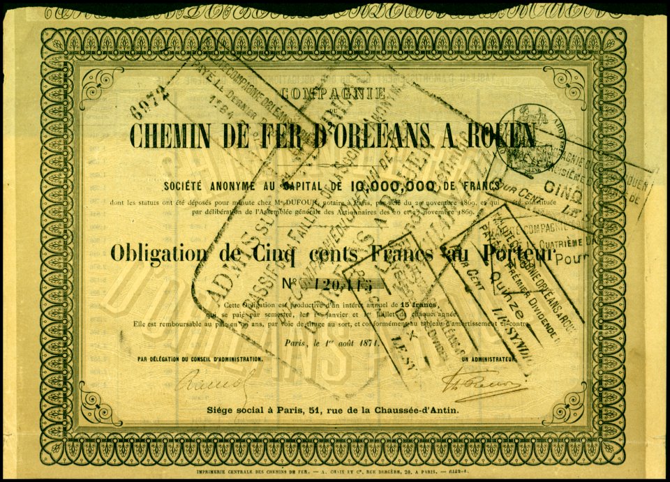 CdF d'Orleans a Rouen 1874