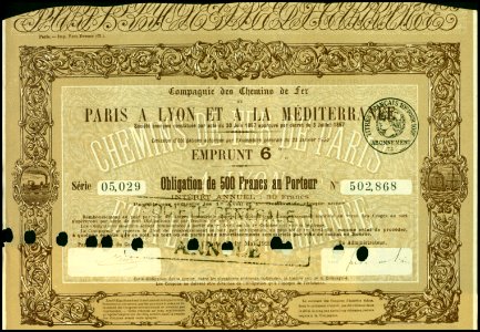 CdF de Paris a Lyon et a la Méditerranee 1920