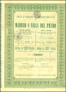 CdF de Madrid a Villa del Prado 1889