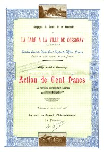 CdF funiculaire de la Gare à la Ville de Cossonay 1897