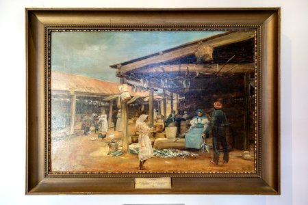 Cecil Schott-The old Cape Town fish market at Rogge Bay (Roggebaai), 1898-0635