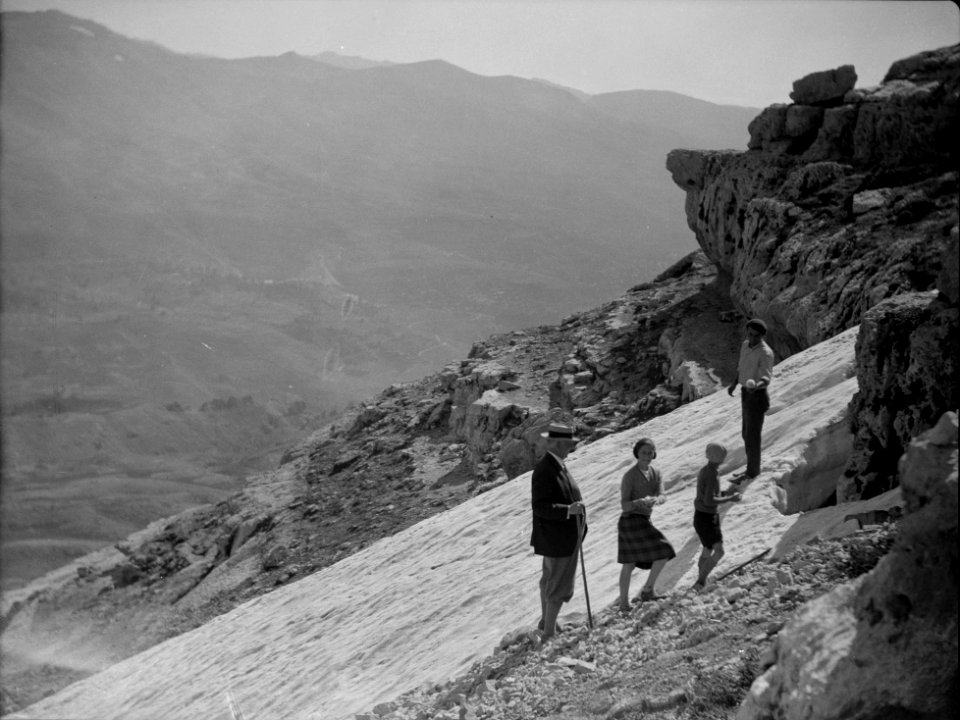 Cedar grove. Lebanon. Midsummer snow near the cedars LOC matpc.15476