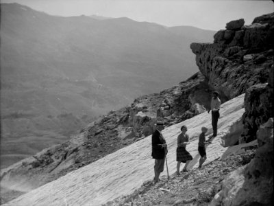 Cedar grove. Lebanon. Midsummer snow near the cedars LOC matpc.15476