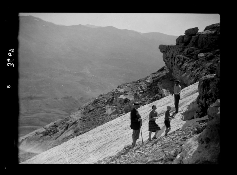 Cedar grove. Lebanon. Midsummer snow near the cedars LOC matpc.15476