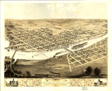 Cedar Rapids IA 1868 photo