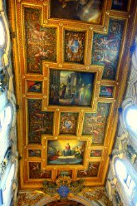 Ceiling - Basilica di San Bartolomeo all'Isola - Rome, Italy - DSC00466 photo