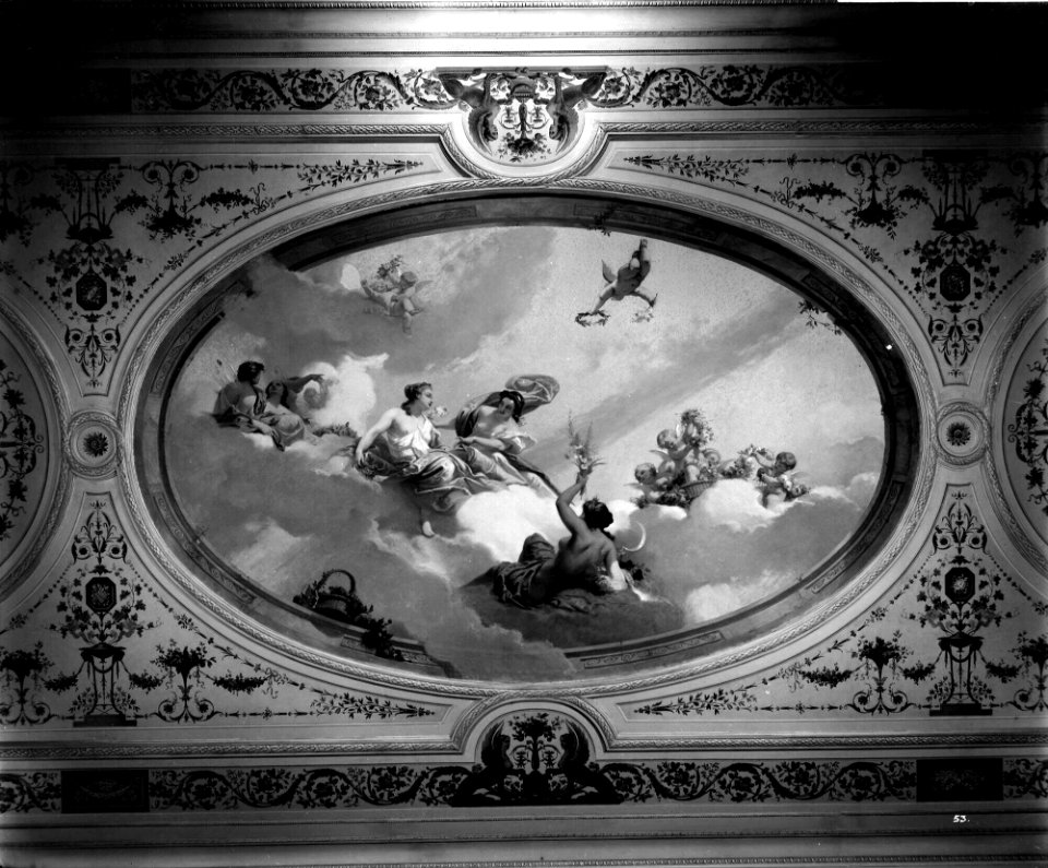 Ceiling above the First Class Dining Saloon on the 'Aquitania' (1914) RMG G10838