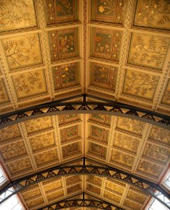 Ceiling of the Central at the Natural History Museum, London 2 (cropped 2) photo