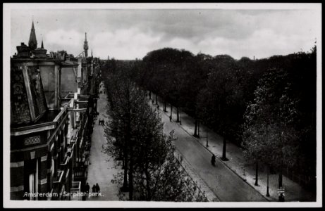 Ceintuurbaan met rechts het Sarphatipark, Afb PRKBB00244000018 photo