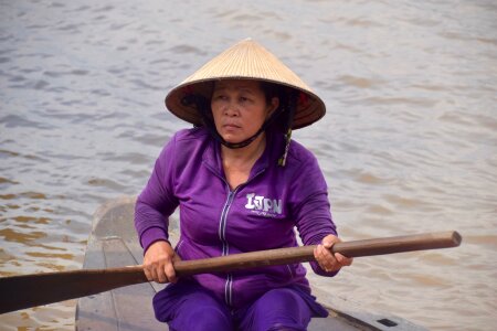 Water oar canoe photo