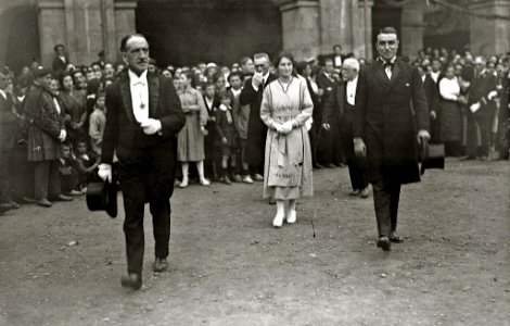 Celebración del I Congreso Internacional de Estudios Vascos de Eusko Ikaskuntza en la localidad de Oñati (2 de 9) - Fondo Car-Kutxa Fototeka