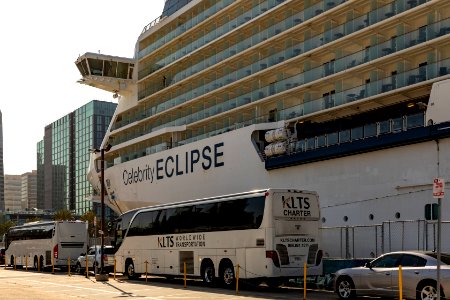 Celebrity Eclipse passengers disembark in San Diego to a jet waiting to take them to their home countries - 49739729686