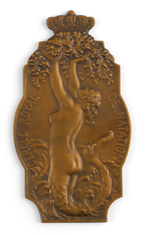 Cercle Royal de Natation, plaquette by Pierre Theunis, Belgium, (1923), Coins and Medals Department of the Royal Library of Belgium, 2N266-4 (recto)