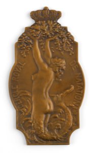 Cercle Royal de Natation, plaquette by Pierre Theunis, Belgium, (1923), Coins and Medals Department of the Royal Library of Belgium, 2N266-4 (recto)