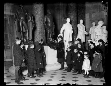 Ceremony in Statuary Hall, U.S. Capitol, Washington, D.C. LCCN2016891138