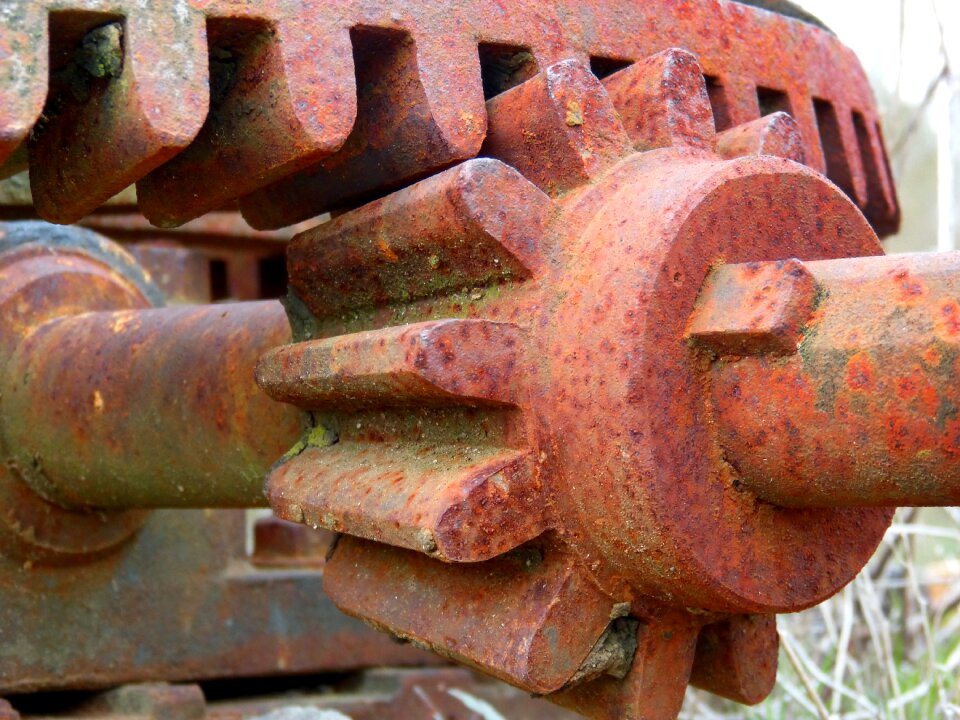 Industry rusty iron