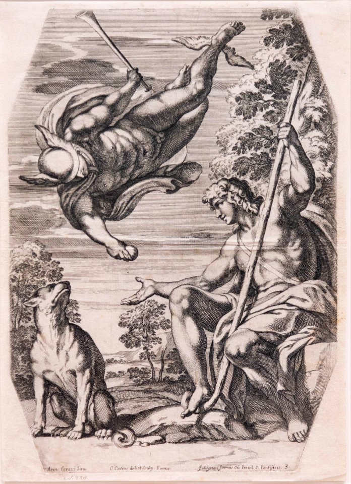 Cesio Blatt 03 Merkur überbringt Paris den Eris-Apfel