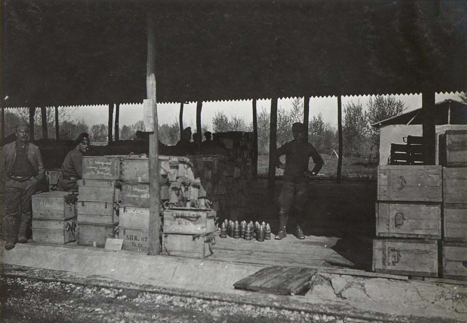Cervignano, Von uns geborgene itl.Munition. (Mitte Mai. 1918.) (BildID 15664873)