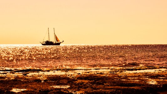 Seascape sailboat journey photo