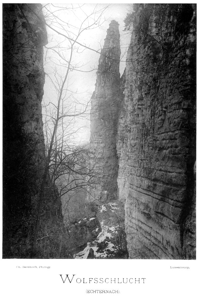 Ch Bernhoeft 1891 GD Luxembourg 17 Pl 3.4 Wolfsschlucht