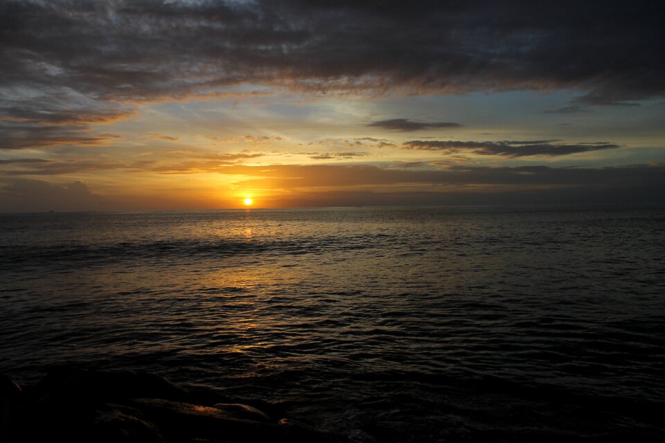 Sea water sky