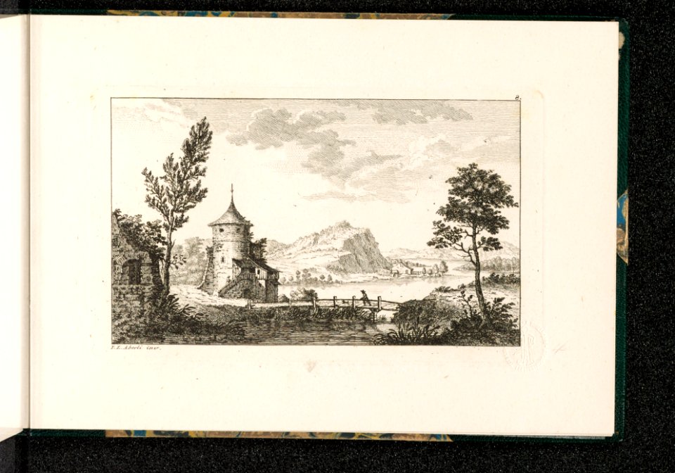CH-NB - -Landschaft mit Turm- - Collection Gugelmann - GS-GUGE-4-19
