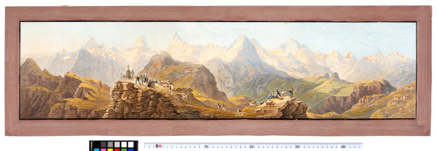 CH-NB - -Panorama du Faulhorn- - Grafiken Orts- und Landschaftsansichten - GS-GRAF-ANSI-BE-476
