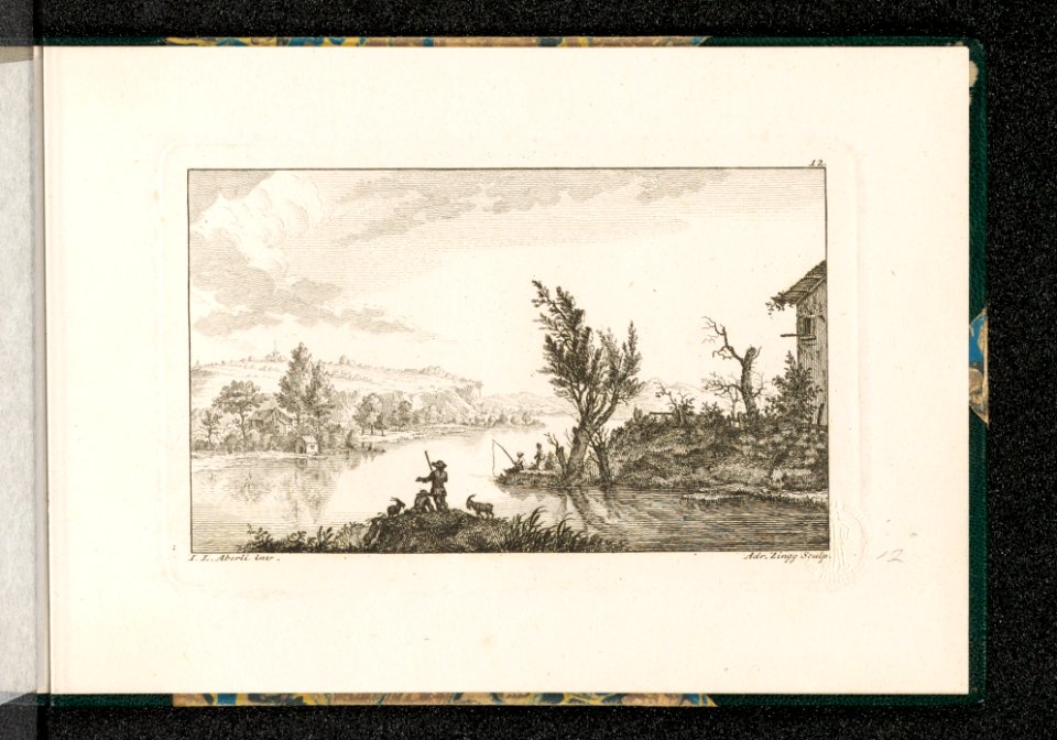 CH-NB - -Landschaft am Fluss- - Collection Gugelmann - GS-GUGE-4-27