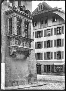 CH-NB - Aarau, Haus zum Erker, vue partielle - Collection Max van Berchem - EAD-7062