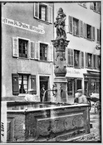 CH-NB - Aarau, Gerechtigkeitsbrunnen, vue partielle - Collection Max van Berchem - EAD-7066