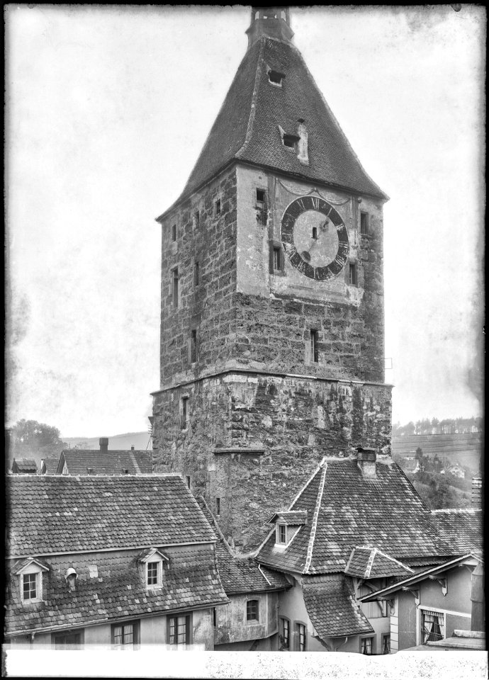 CH-NB - Aarau, Turm, vue partielle extérieure - Collection Max van Berchem - EAD-7057