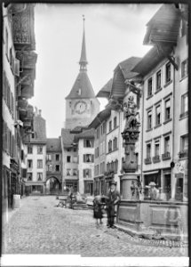 CH-NB - Aarau, Gerechtigkeitsbrunnen, vue partielle - Collection Max van Berchem - EAD-7065