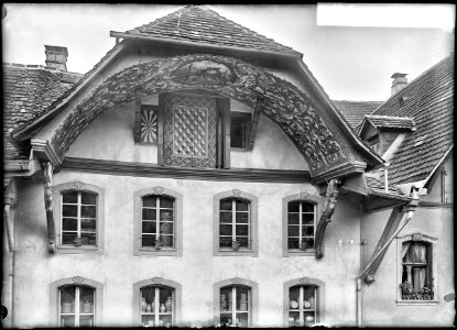 CH-NB - Aarau, Haus, Fassade, vue partielle - Collection Max van Berchem - EAD-7064