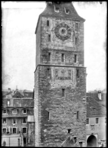 CH-NB - Aarau, Turm, Fassade, vue partielle - Collection Max van Berchem - EAD-7058