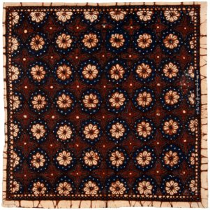 Collectie NMvWereldculturen, RV-847-108, Batikpatroon, 'Ripi kuning', voor 1891