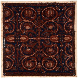 Collectie NMvWereldculturen, RV-847-111, Batikpatroon, 'Lung delima', voor 1891