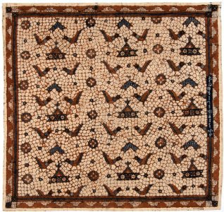Collectie NMvWereldculturen, RV-847-115, Batikpatroon, 'Gringsing ayam puger', voor 1891