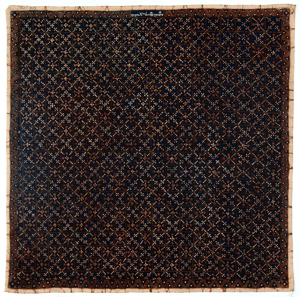 Collectie NMvWereldculturen, RV-847-12, Batikpatroon, 'Kembang luntas', voor 1891
