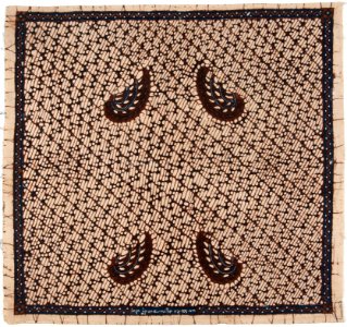 Collectie NMvWereldculturen, RV-847-112, Batikpatroon, 'Tatit sawat', voor 1891
