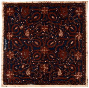 Collectie NMvWereldculturen, RV-847-107, Batikpatroon, 'Banyak rembyang', voor 1891