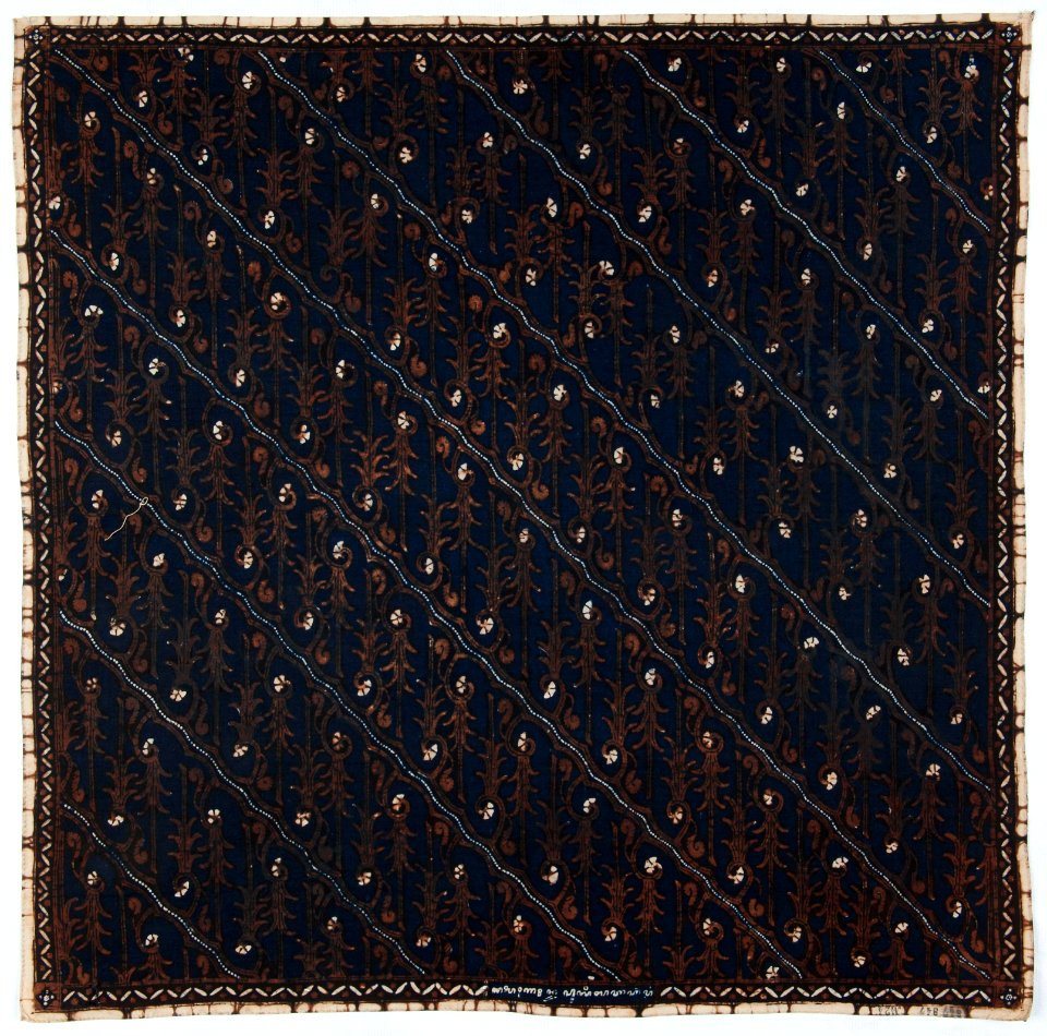 Collectie NMvWereldculturen, RV-847-24, Batikpatroon, 'Gondasuli', voor 1891