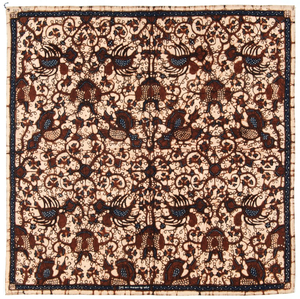 Collectie NMvWereldculturen, RV-847-15, Batikpatroon, 'Teluki cendol', voor 1891