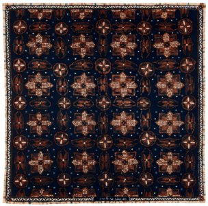 Collectie NMvWereldculturen, RV-847-28, Batikpatroon, 'Ganggong sapit', voor 1891
