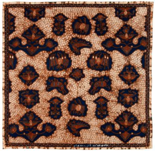 Collectie NMvWereldculturen, RV-847-45, Batikpatroon, 'Menjangan gringsing', voor 1891