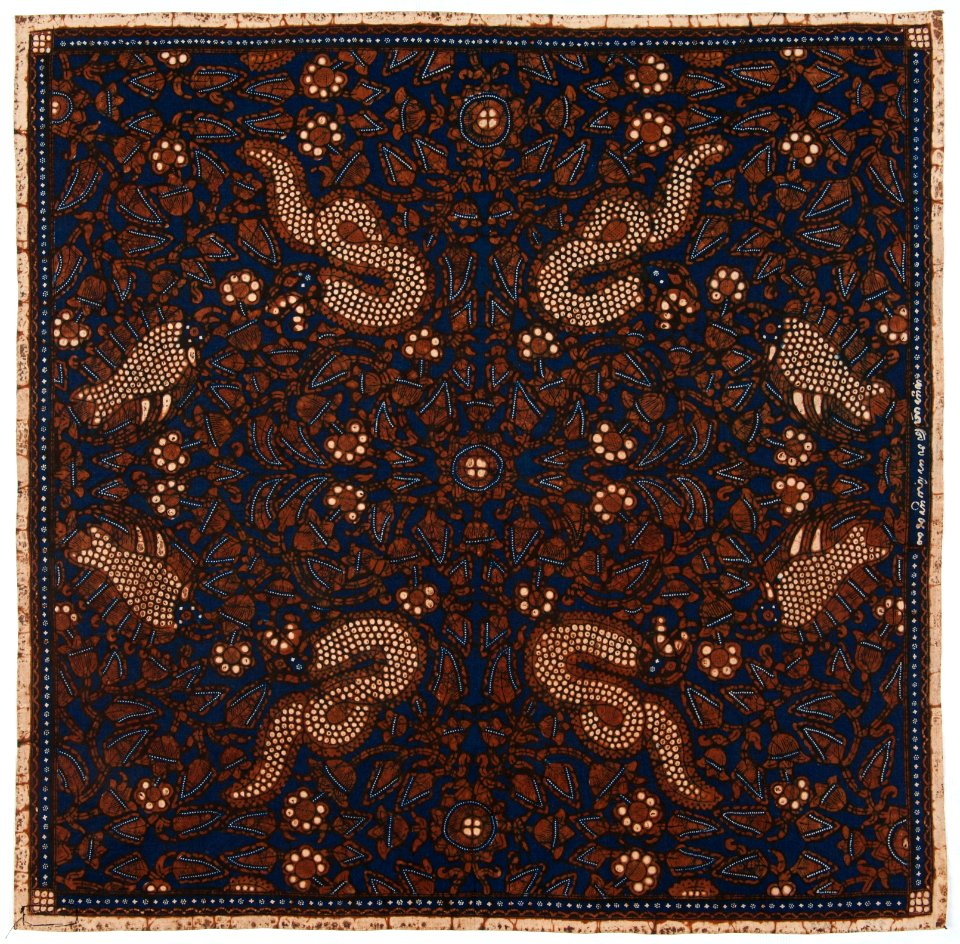 Collectie NMvWereldculturen, RV-847-42, Batikpatroon, 'Lung adas', voor 1891