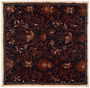 Collectie NMvWereldculturen, RV-847-51, Batikpatroon, 'Peksi dewata unjal', voor 1891